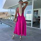 🌴2025 Sommerneuheiten – 50 % Rabatt☀️Damen Spaghettiträger Kleid mit hohem Schlitz 👗💖