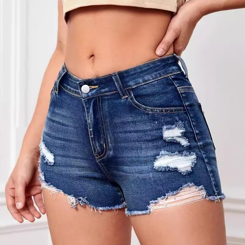 🌞Frühlingserwachen: 50% Rabatt!🏖️High-Waist Denim Shorts "Curve-Chic": Super-Stretch & Vintage-Look