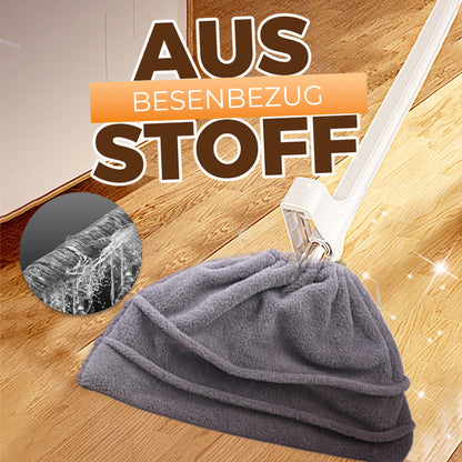 Wiederverwendbarer Besenbezug aus Stoff
