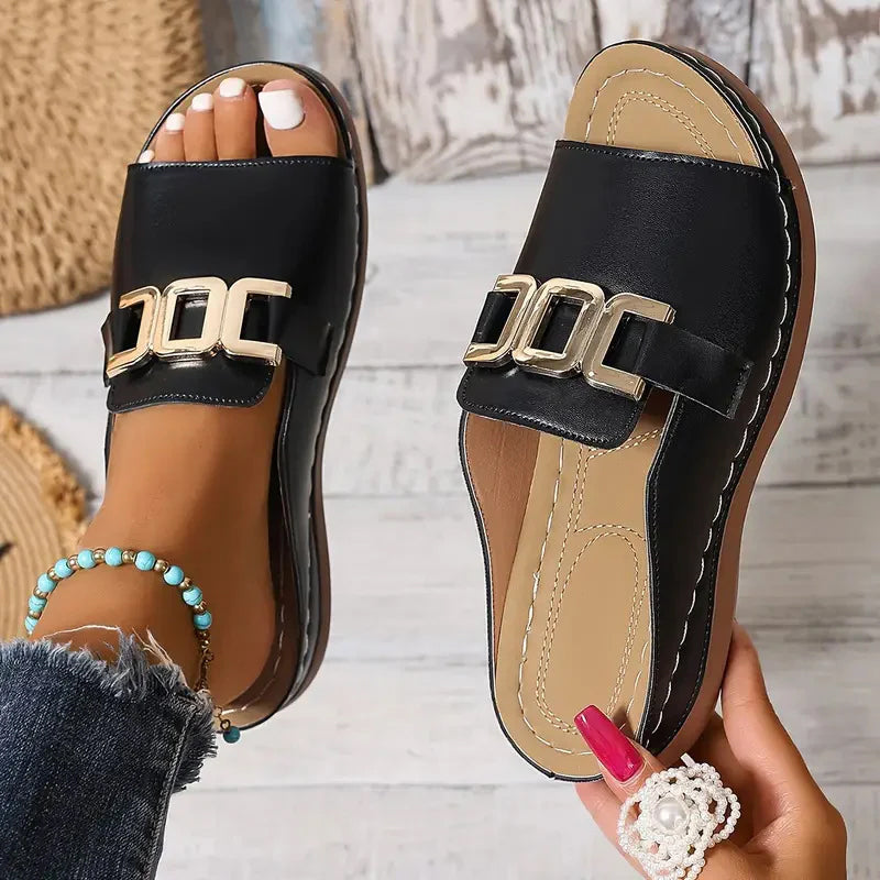 💞Bester Komfort – Bequeme orthopädische Keilsandalen für Damen