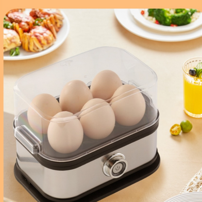 🎉 Neujahrsgeschenk – 50% RABATT!🍳 Multifunktionaler Dampf-Eierkocher (mit durchsichtigem Deckel): Schnelles, gleichmäßiges Garen + Sicher & Kompakt – Gesundes Frühstück in Minuten!