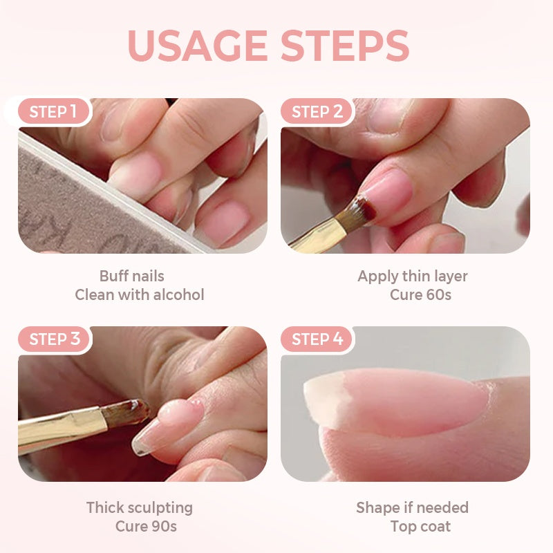 🌸💐3-in-1 selbstnivellierendes Nagelaufbaugel💥💥Befristetes Angebot: 50% Rabatt auf Bestellungen