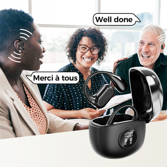 🎁Last Day Promotion 49% OFF🎁TDas beste Geschenk von allen-AI Translation Wireless OWS Bluetooth5.4 Kopfhörer (Fit für iOS & Android)