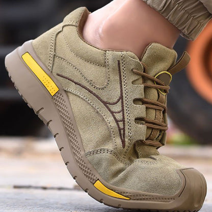 Chaussures de marche légères et respirantes à embout d'acier pour hommes