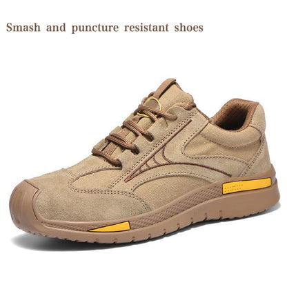 Chaussures de marche légères et respirantes à embout d'acier pour hommes