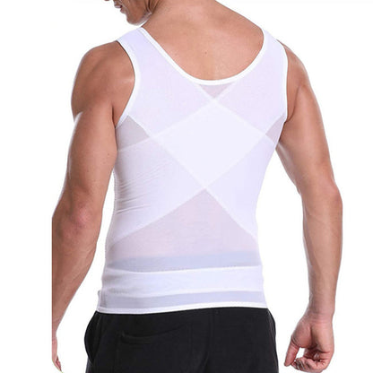 Schlankmachende Mesh-Weste für Männer mit Taille