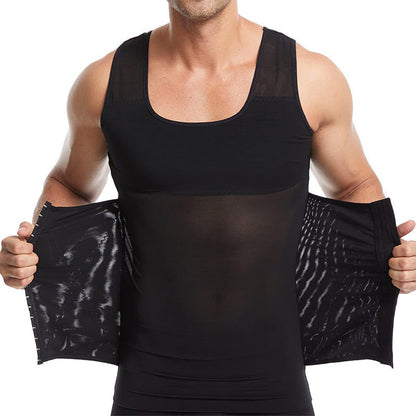 Schlankmachende Mesh-Weste für Männer mit Taille