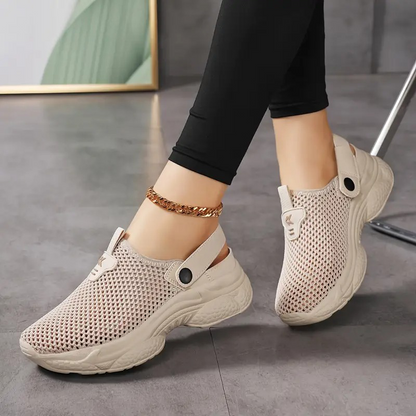👟EVA-Sohlen federn jeden Schritt ab-Atmungsaktive, rutschfeste und lässige orthopädische Damen-Sneaker