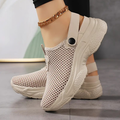 👟EVA-Sohlen federn jeden Schritt ab-Atmungsaktive, rutschfeste und lässige orthopädische Damen-Sneaker