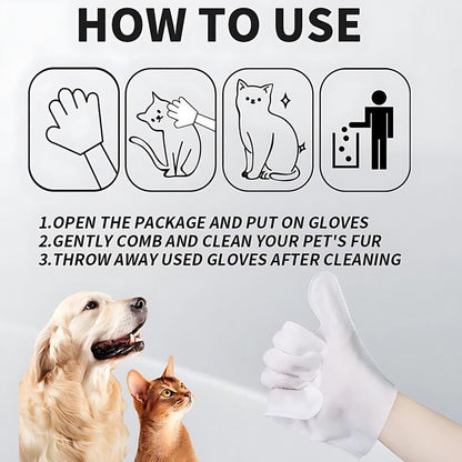 ⏳Begrenzte Zeit 50% Rabatt💥Badetücher für Hunde und Katzen, Reinigungs- und desodorierende Fellpflegehandschuhe