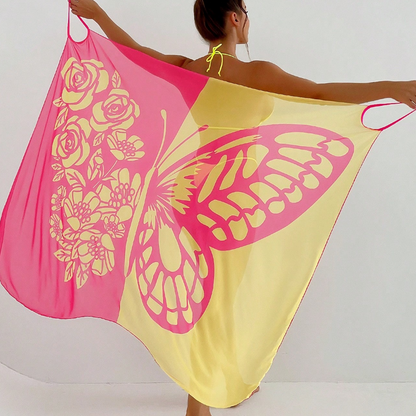 ⏳Zeitlich begrenztes Sonderangebot⏰💃Damen-Schmetterlings-Badeanzug, Cover-Up & Kleid