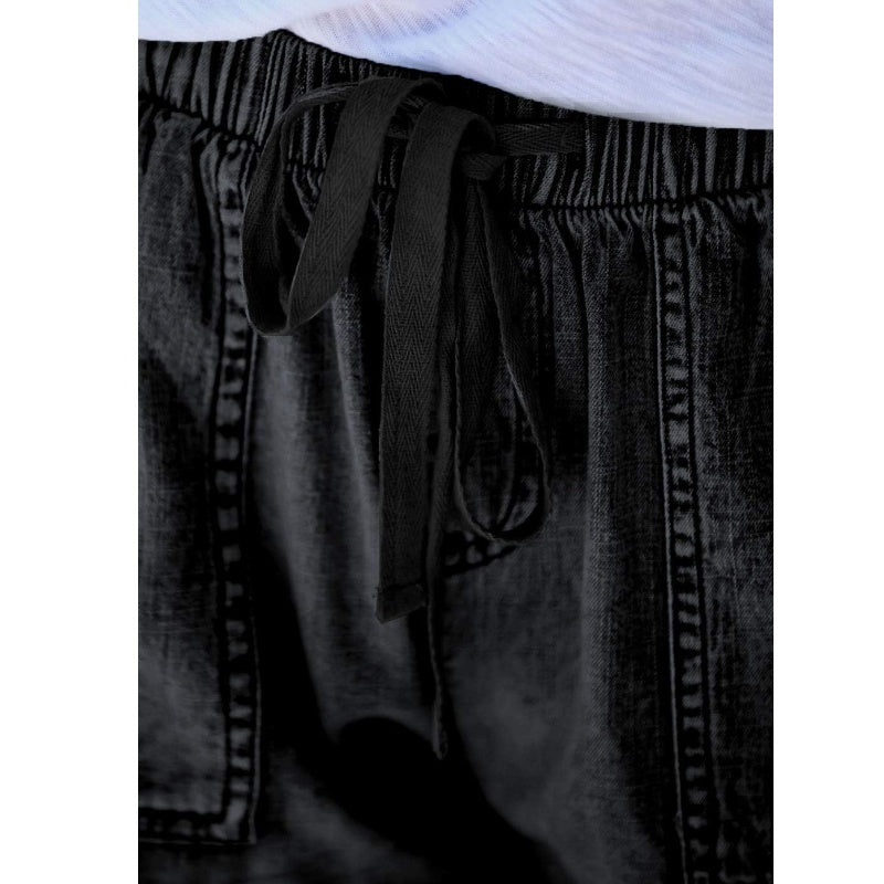 🌞2025 Sommer Neuankömmlinge🌸Hohe Taille mit Kordelzug Distressed Denim Shorts