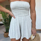 🌞Frühlingserwachen: 50% Rabatt!💎Sommer-Traum: Luftiger Trägerloser Playsuit mit Plissee-Details – Pure Eleganz
