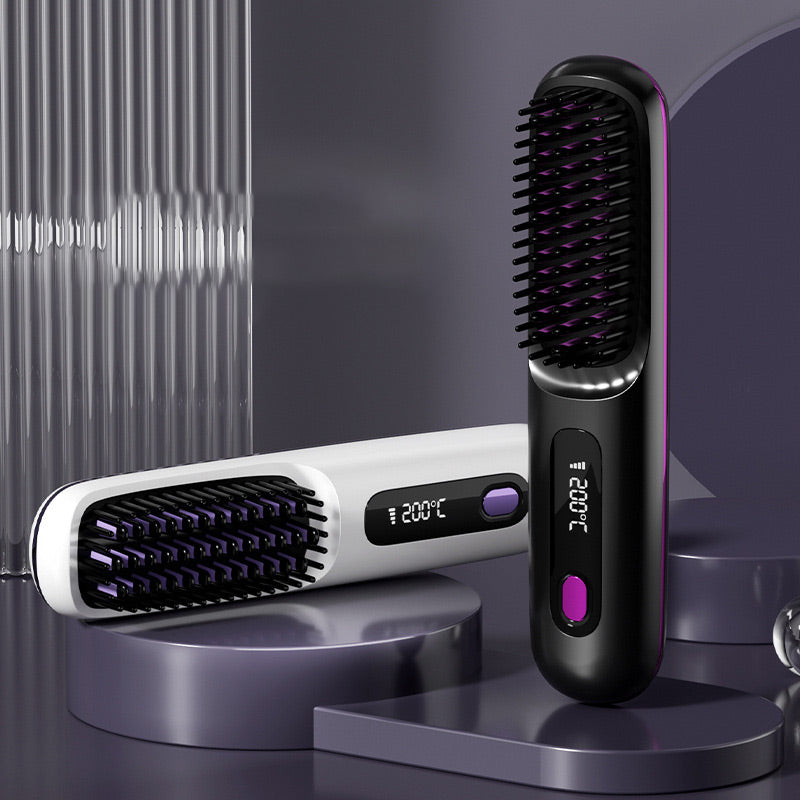💘 Valentinstagsangebot: 50% Rabatt! 💇‍♀️ Kabelloser Keramik-Haarglättungskamm: 3D-Zahndesign + Negative Ionen – seidig glattes Haar in Sekunden!