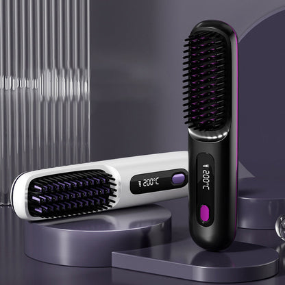 💘 Valentinstagsangebot: 50% Rabatt! 💇‍♀️ Kabelloser Keramik-Haarglättungskamm: 3D-Zahndesign + Negative Ionen – seidig glattes Haar in Sekunden!