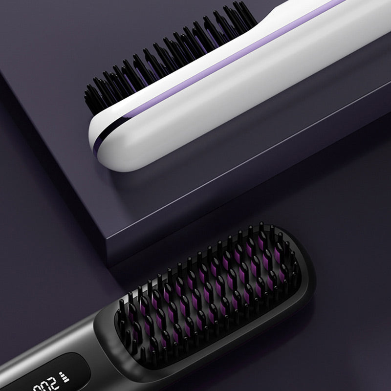 💘 Valentinstagsangebot: 50% Rabatt! 💇‍♀️ Kabelloser Keramik-Haarglättungskamm: 3D-Zahndesign + Negative Ionen – seidig glattes Haar in Sekunden!