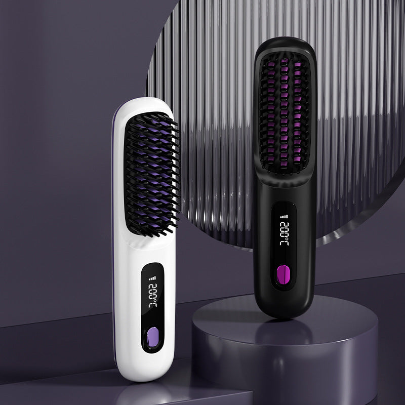 💘 Valentinstagsangebot: 50% Rabatt! 💇‍♀️ Kabelloser Keramik-Haarglättungskamm: 3D-Zahndesign + Negative Ionen – seidig glattes Haar in Sekunden!
