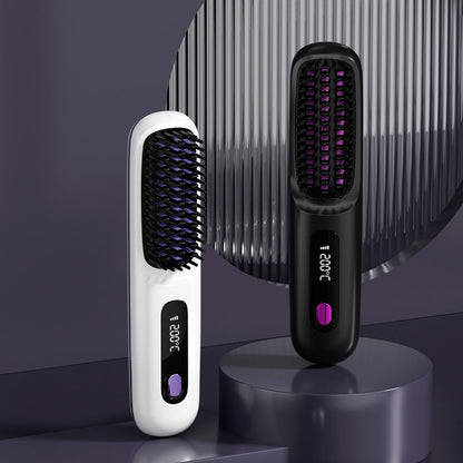 💘 Valentinstagsangebot: 50% Rabatt! 💇‍♀️ Kabelloser Keramik-Haarglättungskamm: 3D-Zahndesign + Negative Ionen – seidig glattes Haar in Sekunden!