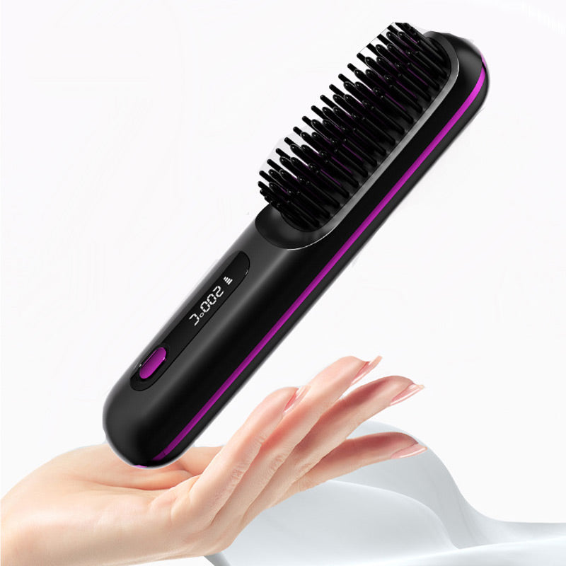💘 Valentinstagsangebot: 50% Rabatt! 💇‍♀️ Kabelloser Keramik-Haarglättungskamm: 3D-Zahndesign + Negative Ionen – seidig glattes Haar in Sekunden!