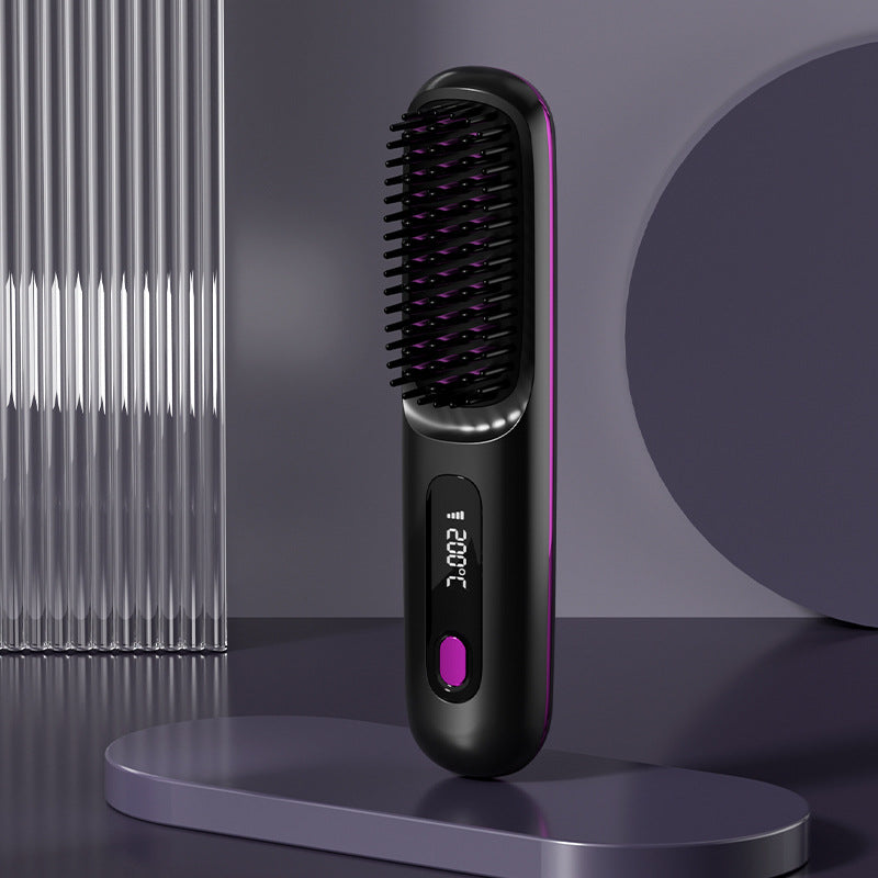 💘 Valentinstagsangebot: 50% Rabatt! 💇‍♀️ Kabelloser Keramik-Haarglättungskamm: 3D-Zahndesign + Negative Ionen – seidig glattes Haar in Sekunden!