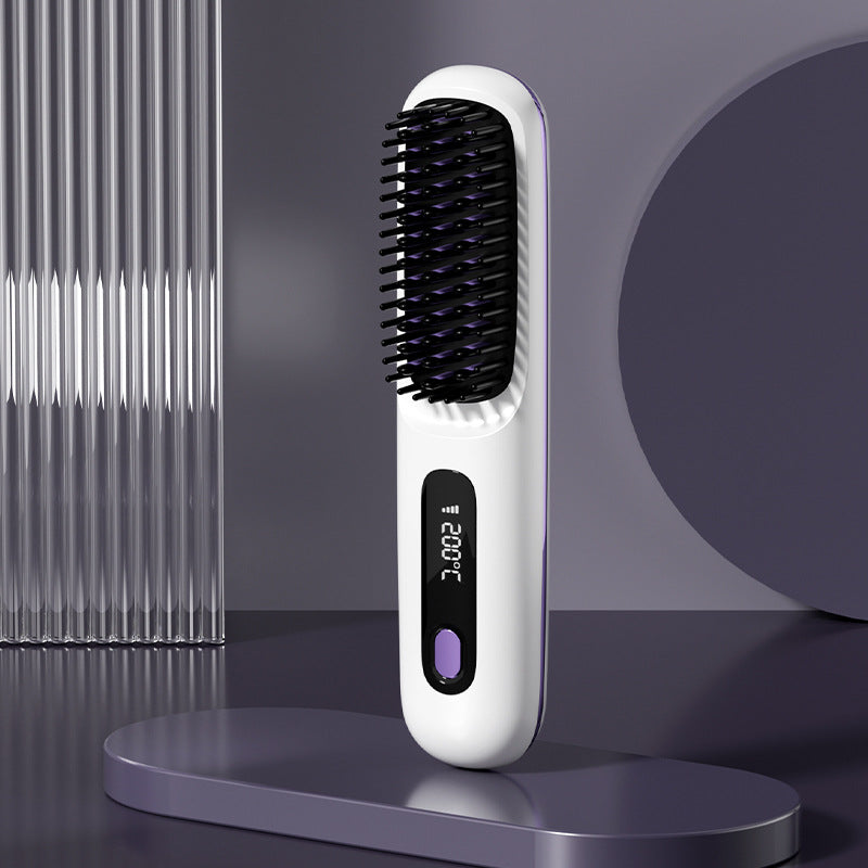 💘 Valentinstagsangebot: 50% Rabatt! 💇‍♀️ Kabelloser Keramik-Haarglättungskamm: 3D-Zahndesign + Negative Ionen – seidig glattes Haar in Sekunden!