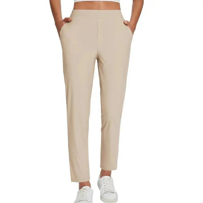 ⏳Letzter Tag: 50% auf das 2. Kleidungsstück💥Damenhose mit Reißverschlusstaschen & 4-Wege-Stretch – Perfekt für Fitness, Büro und Freizeit | Atmungsaktiv & Pflegeleicht | Größen S-3XL