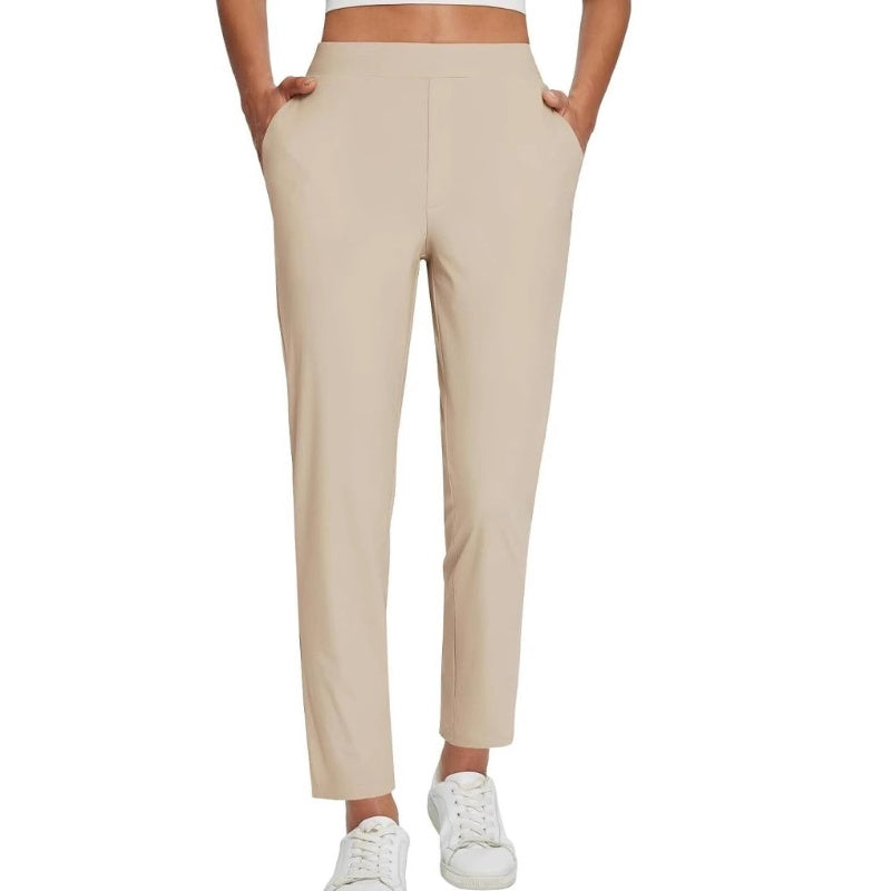 ⏰Limited Time Sale-49% OFF🔥Hochtaillierte elastische Damenhose mit Reißverschlusstaschen