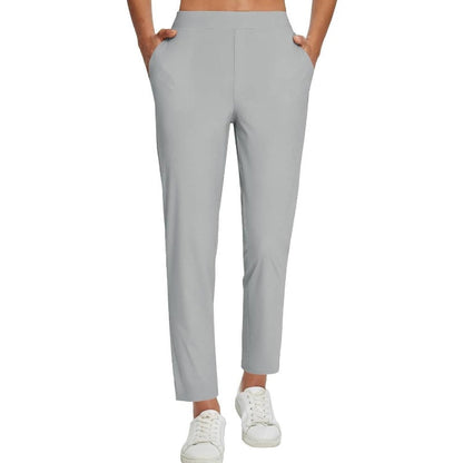 ⏰Limited Time Sale-49% OFF🔥Hochtaillierte elastische Damenhose mit Reißverschlusstaschen