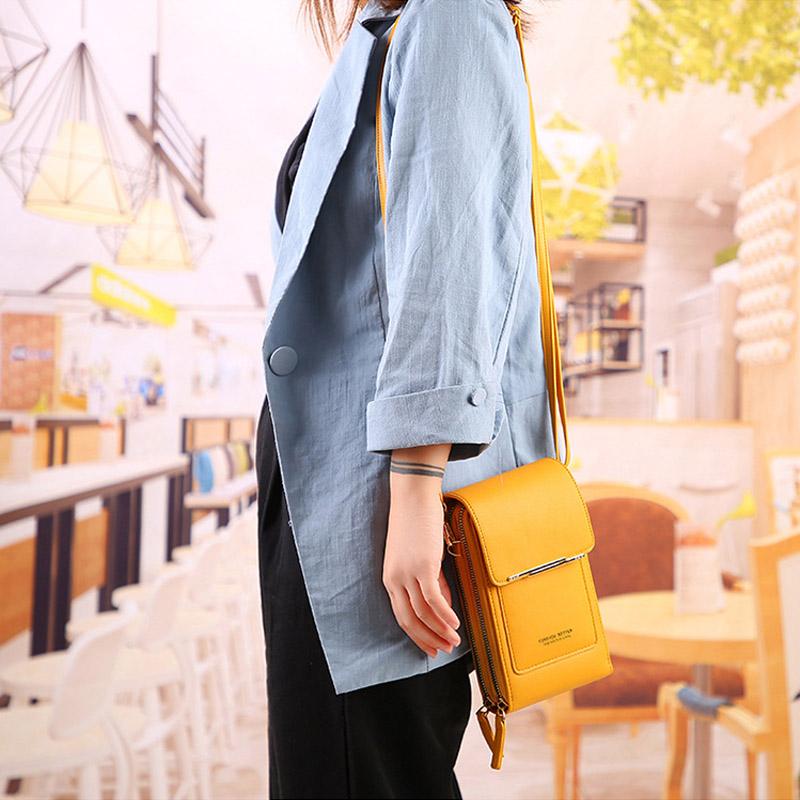 ✨️SONDERANGEBOT 2026👜 2-in-1 Handytasche zum Umhängen: Crossbody-Geldbörse mit Touchscreen-Fenster & RFID-Schutz