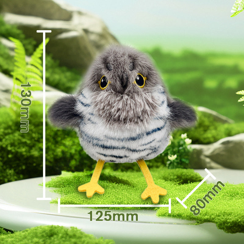 Lebensechtes interaktives Katzenspielzeug in Vogelform