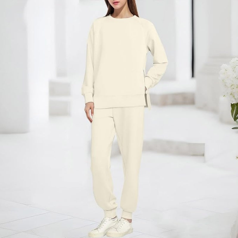 Gemütliches Sweatshirt- und Hosen-Zweiteiler-Set für Damen