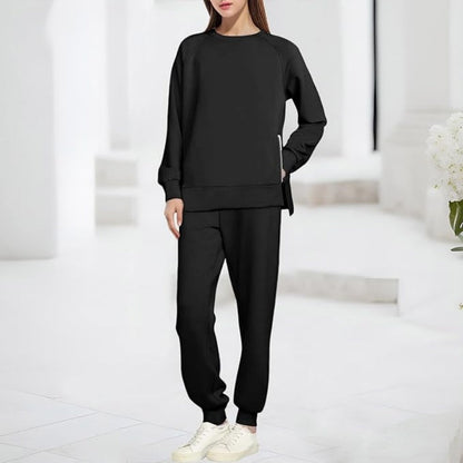 Gemütliches Sweatshirt- und Hosen-Zweiteiler-Set für Damen
