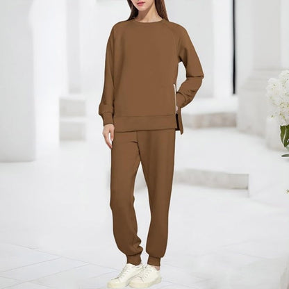 Gemütliches Sweatshirt- und Hosen-Zweiteiler-Set für Damen