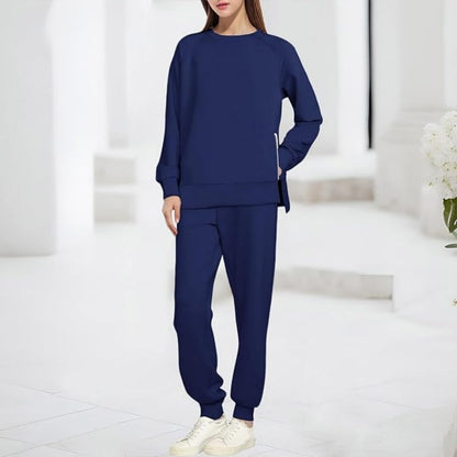 Gemütliches Sweatshirt- und Hosen-Zweiteiler-Set für Damen