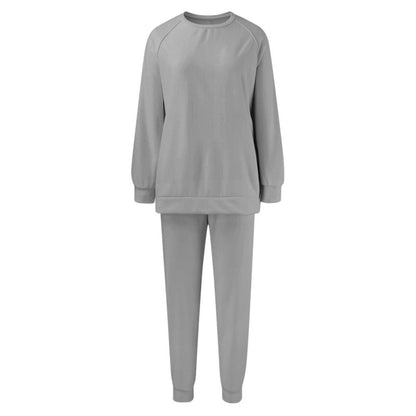 Gemütliches Sweatshirt- und Hosen-Zweiteiler-Set für Damen
