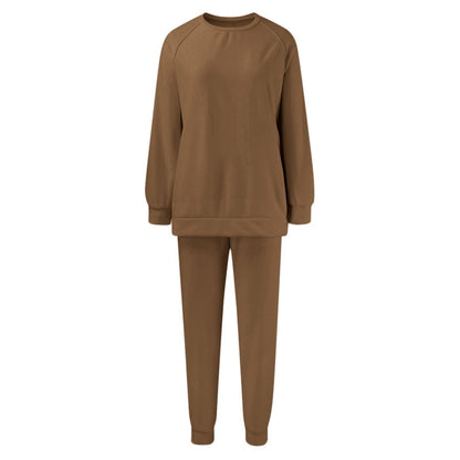Gemütliches Sweatshirt- und Hosen-Zweiteiler-Set für Damen