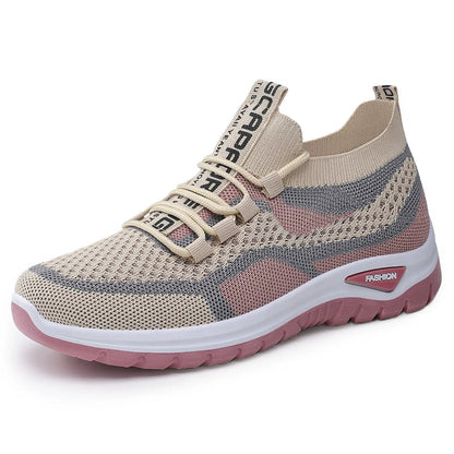 🌞Frühlingserwachen: 50% Rabatt!👟 Damen Laufschuhe mit Schnürung – Atmungsaktives Mesh – Gepolsterte Sohle – Rutschfest & Leicht – Für Sport & Freizeit