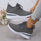 🌸👟Atmungsaktive Sneaker aus Mesh mit Strassverzierung