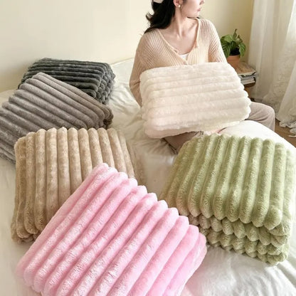 🍂Herbst-Sale – 50 % Rabatt!🛏️Dicke Plüschdecke mit Kaninchenmotiv und Milchvelours-Bezug🫧Kuscheln Sie sich in ultimativen Komfort