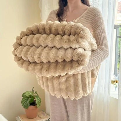 🍂Herbst-Sale – 50 % Rabatt!🛏️Dicke Plüschdecke mit Kaninchenmotiv und Milchvelours-Bezug🫧Kuscheln Sie sich in ultimativen Komfort