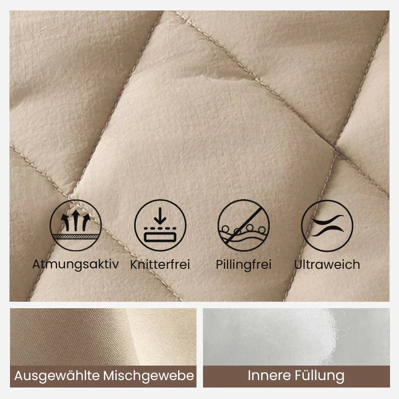 ⏳Begrenzte Zeit 56% Rabatt💥Gestrickte Patchwork-Pufferjacke für Damen