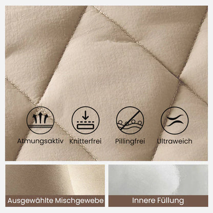 ⏳Begrenzte Zeit 56% Rabatt💥Gestrickte Patchwork-Pufferjacke für Damen