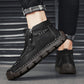 Herrenmode Retro-Stiefeletten mit Reißverschlussdetail