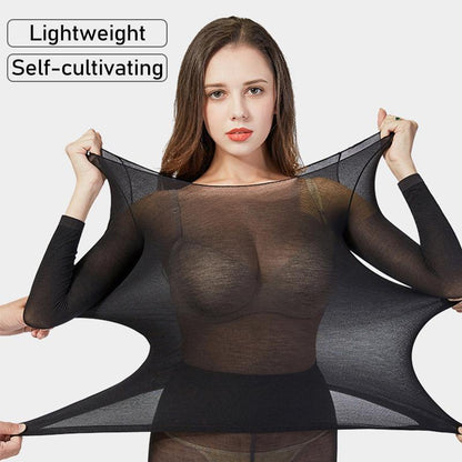 🩲 50% RABATT JETZT! ✨ Nahtlose Elastische Thermounterwäsche - Atmungsaktives Material mit Leichter Stütze für Unsichtbaren Komfort den Ganzen Tag 🌸✨