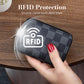 🔒💳 Dein Schutz gegen digitalen Diebstahl – Schlankes RFID-Blocker Wallet mit Reißverschluss. 🔐✨