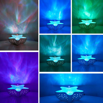 💘 Valentinstagsangebot: 50% Rabatt! 🐚 Seestern-Ozean-Projektorlampe – 7-farbiges Polarlicht & beruhigende Wasserwellen!