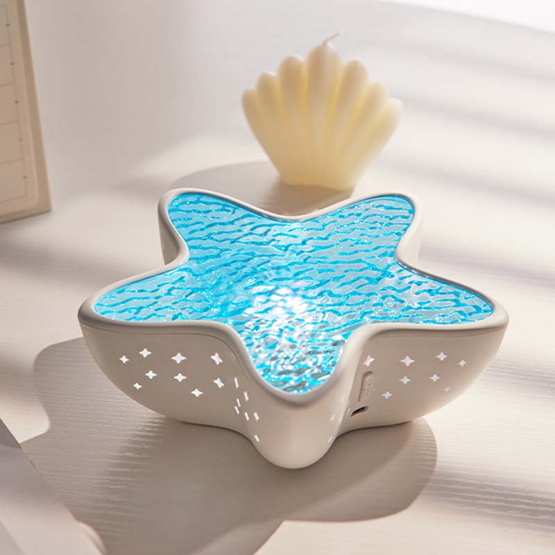 💘 Valentinstagsangebot: 50% Rabatt! 🐚 Seestern-Ozean-Projektorlampe – 7-farbiges Polarlicht & beruhigende Wasserwellen!