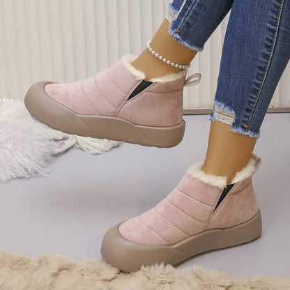 💜 LETZTER TAG DER AKTION – 50 % RABATT 💜Wasserdichte Winterstiefel aus Baumwolle mit weicher Sohle
