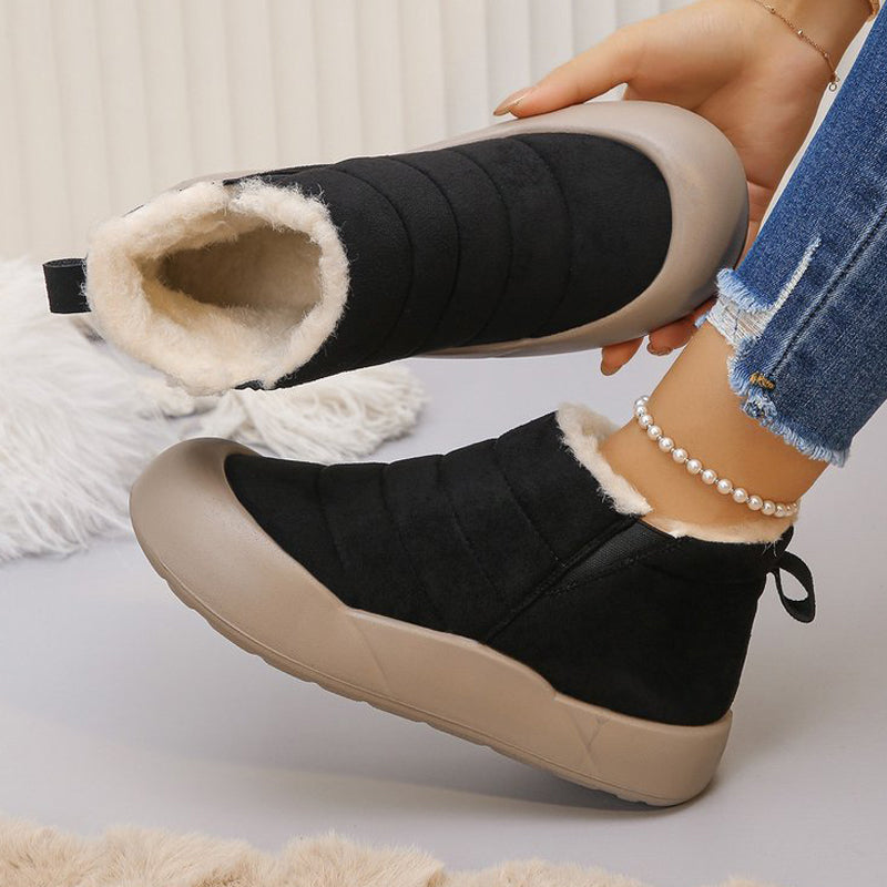 💜 LETZTER TAG DER AKTION – 50 % RABATT 💜Wasserdichte Winterstiefel aus Baumwolle mit weicher Sohle