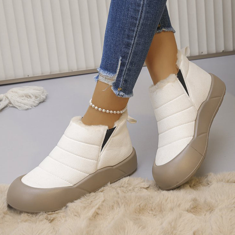 💜 LETZTER TAG DER AKTION – 50 % RABATT 💜Wasserdichte Winterstiefel aus Baumwolle mit weicher Sohle